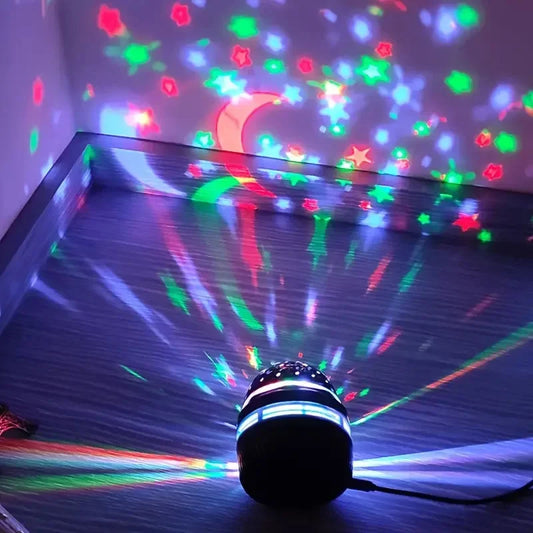 LED Starry Sky Night Lights USB Rotating Projector