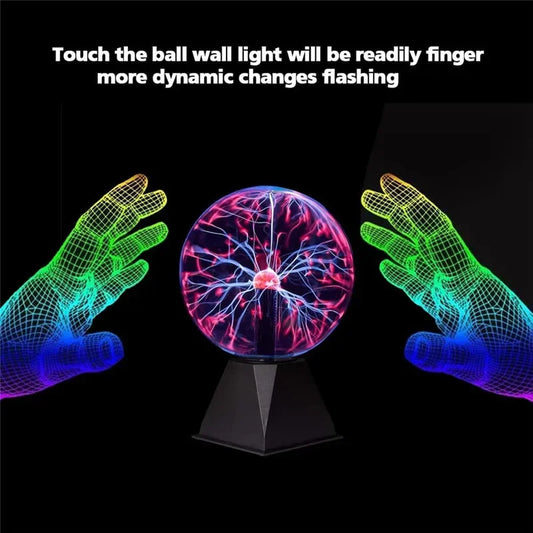 Magic Plasma Ball Lamp Touch Glass LED Night Light