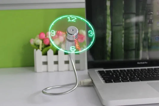 1pcs USB Gadget Mini LED Light USB Fan