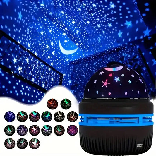 LED Starry Sky Night Lights USB Rotating Projector