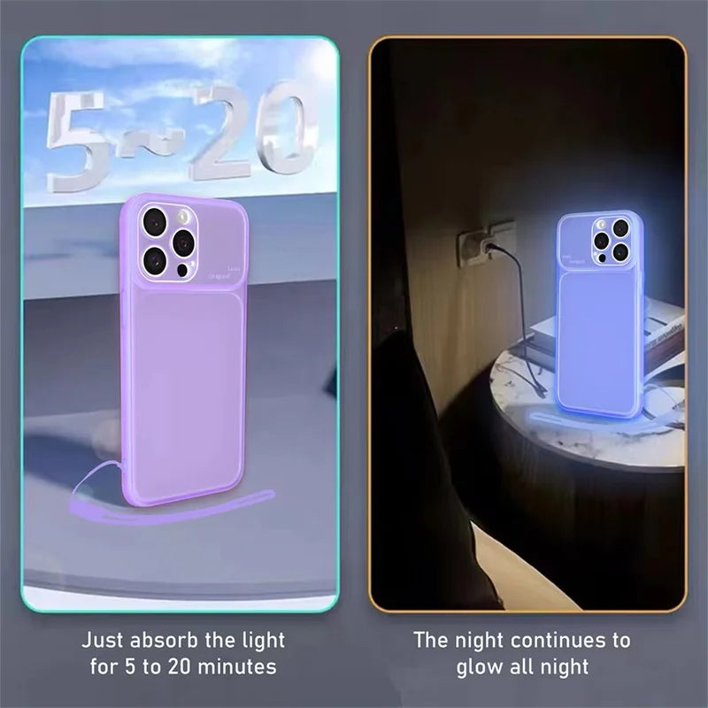 Night Light Luminous Silicone Large Window Smartphone