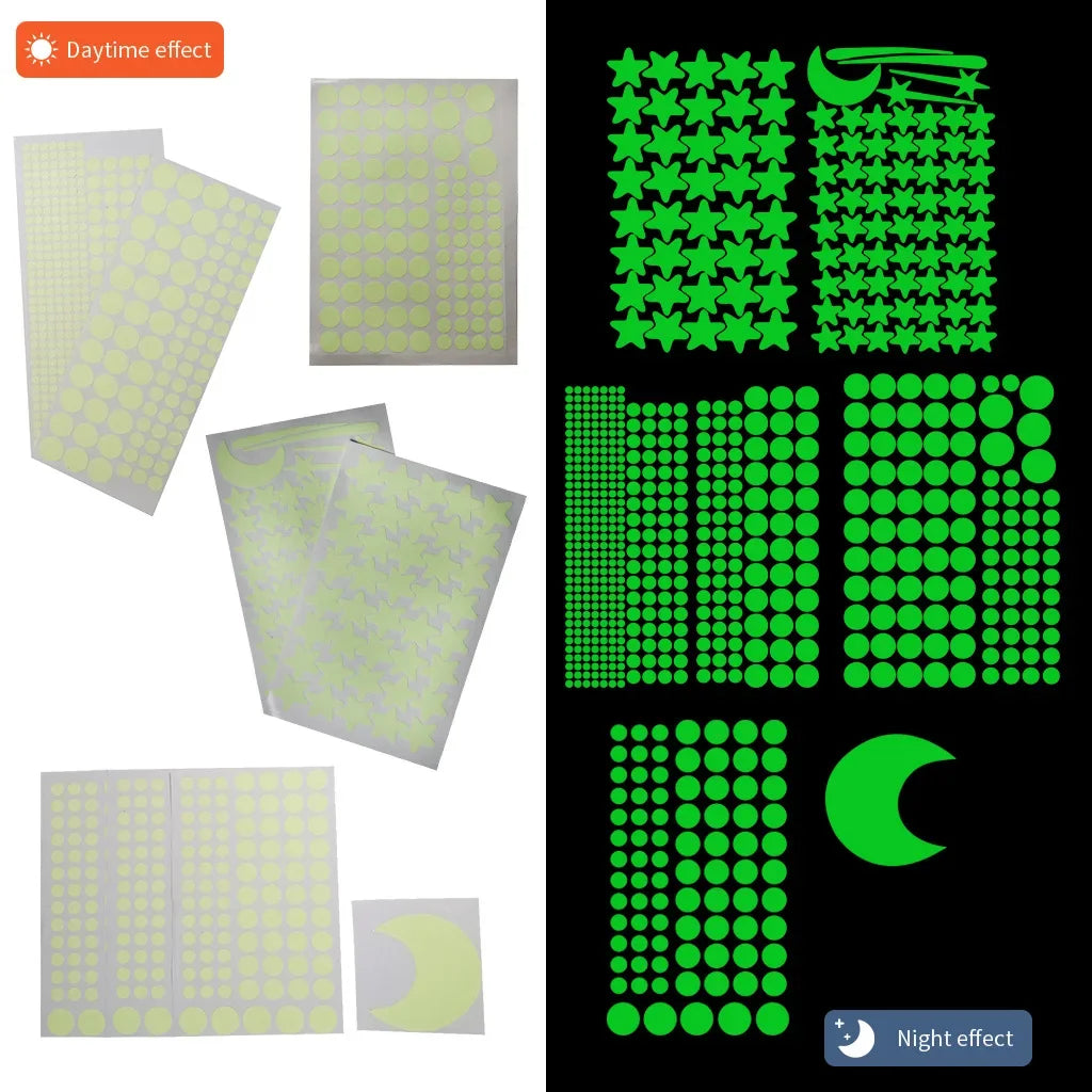 Luminous Moon Stars Wall Stickers