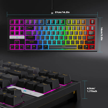 NPET 87 Keys RGB Mechanical Keyboard