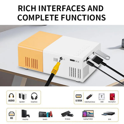 Portable Mini Projector with Full HD 1080P