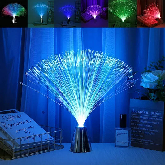 7 Color LED Fiber Optic Lamp