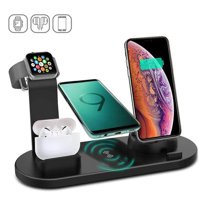 7 In 1 Wireless Charger Stand Pad For iPhone 15 14 13 12 11 X