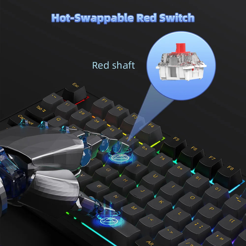 NPET 87 Keys RGB Mechanical Keyboard
