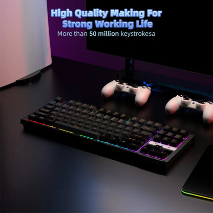 NPET 87 Keys RGB Mechanical Keyboard