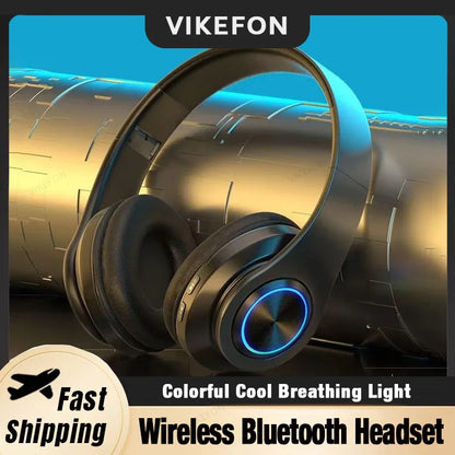 Head-Mounted Gaming Headphones Blutooth