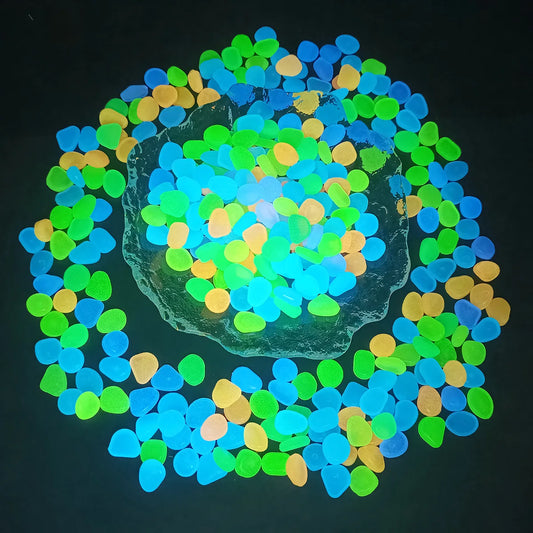 100PCSLuminous stone garden fish tank