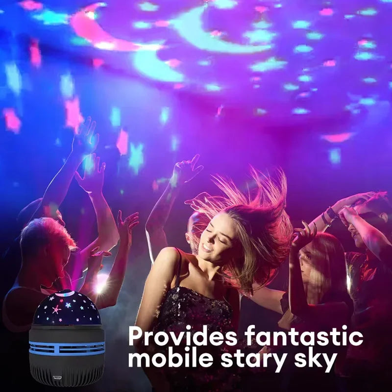 LED Starry Sky Night Lights USB Rotating Projector