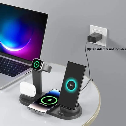 7 In 1 Wireless Charger Stand Pad For iPhone 15 14 13 12 11 X