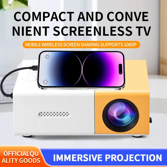 Portable Mini Projector with Full HD 1080P